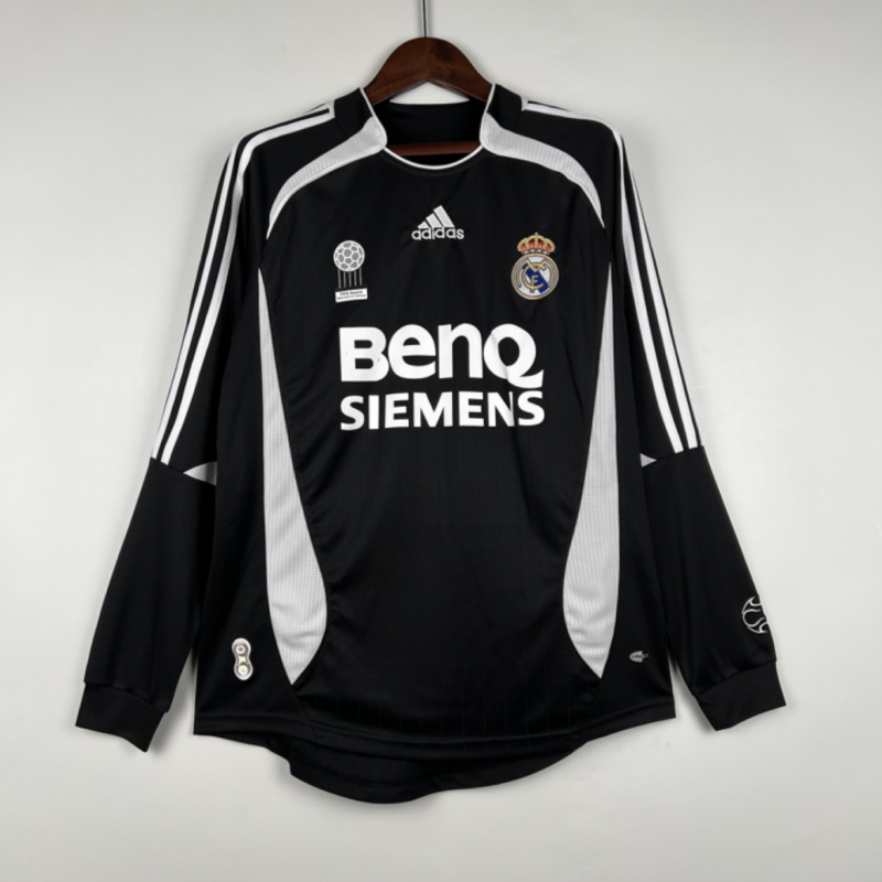 Retro Long Sleeve Real Madrid 06/07 Third Away Kit